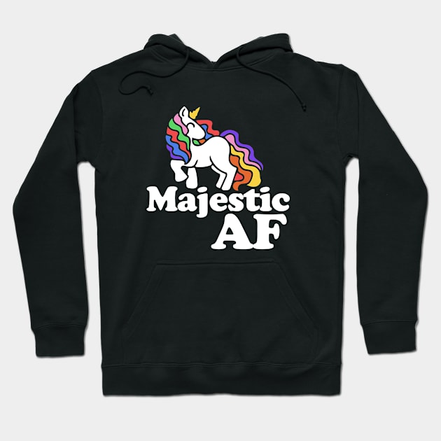 Majestic AF Unicorn Hoodie by bubbsnugg